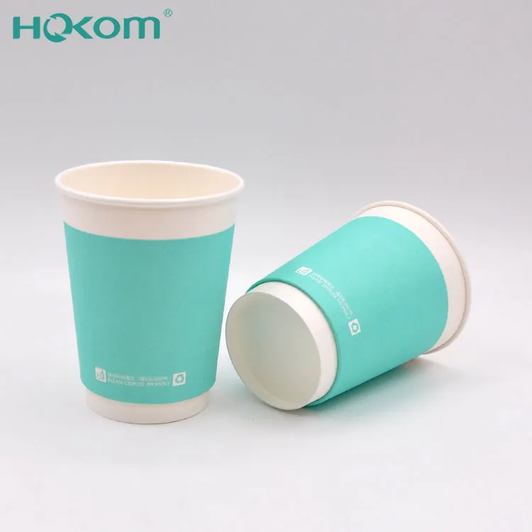 16oz 500ml Tường tường đôi Bán buôn thân thiện với môi trường Take Away LOGO COPO COXT